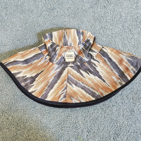 Stormy Kromer Lakeside Wide Brim Sun Hat Size Medium Colors tan cream blue - Picture 13 of 13